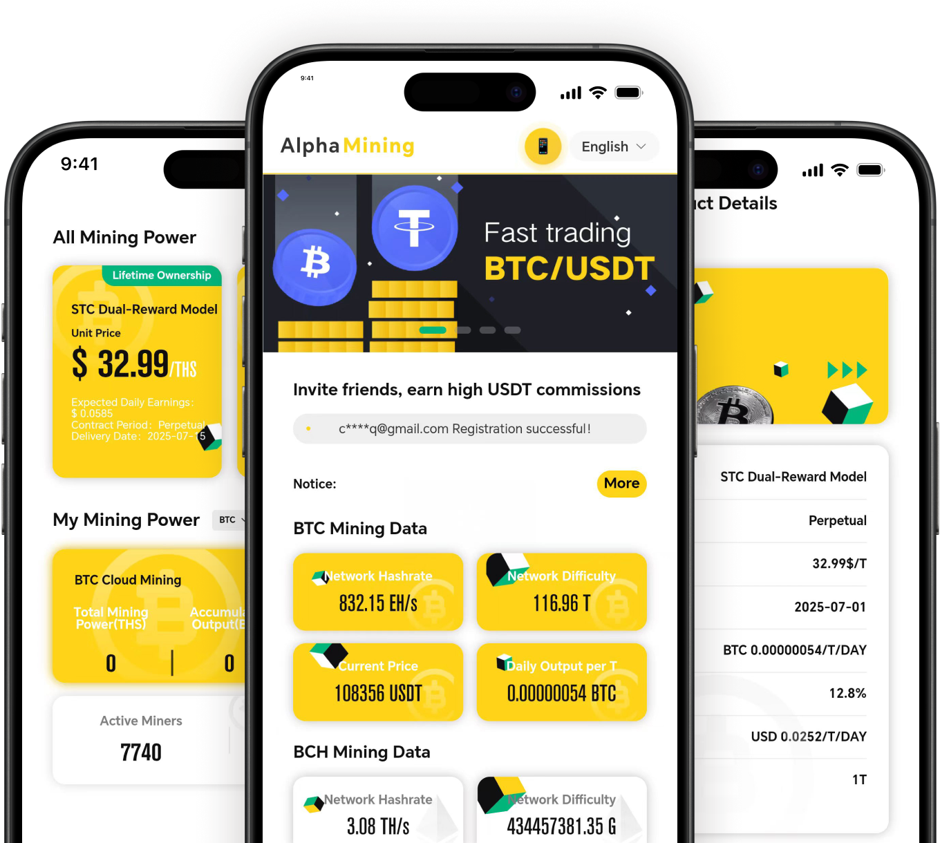 Alpha Mining App Screenshots